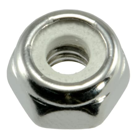 Midwest Fastener Nylon Insert Lock Nut, #10-24, 18-8 Stainless Steel, Not Graded, Polished, 10 PK 33382